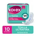 KOTEX ULTRA FINA ANTIBACTERIAL CON ALAS X10