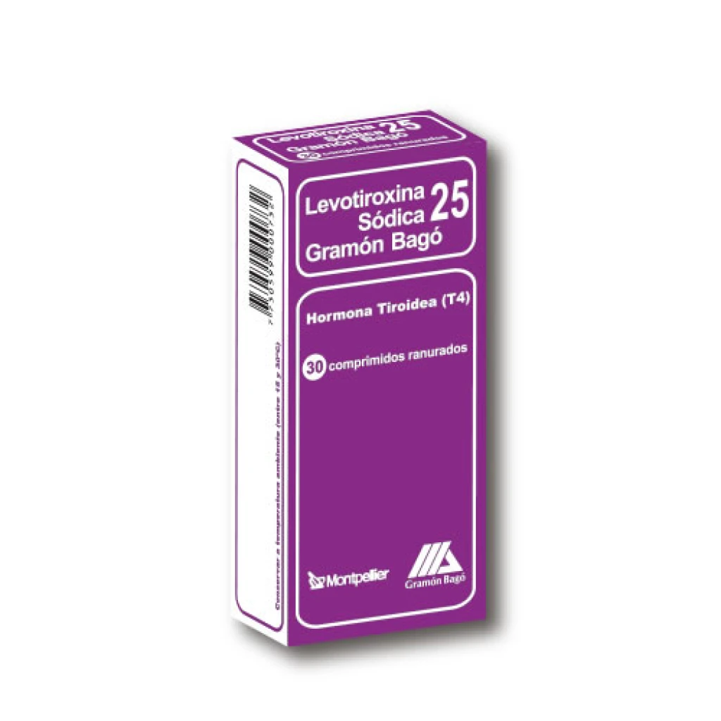 LEVOTIROXINA 25 MG X 30 COMPRIMIDOS