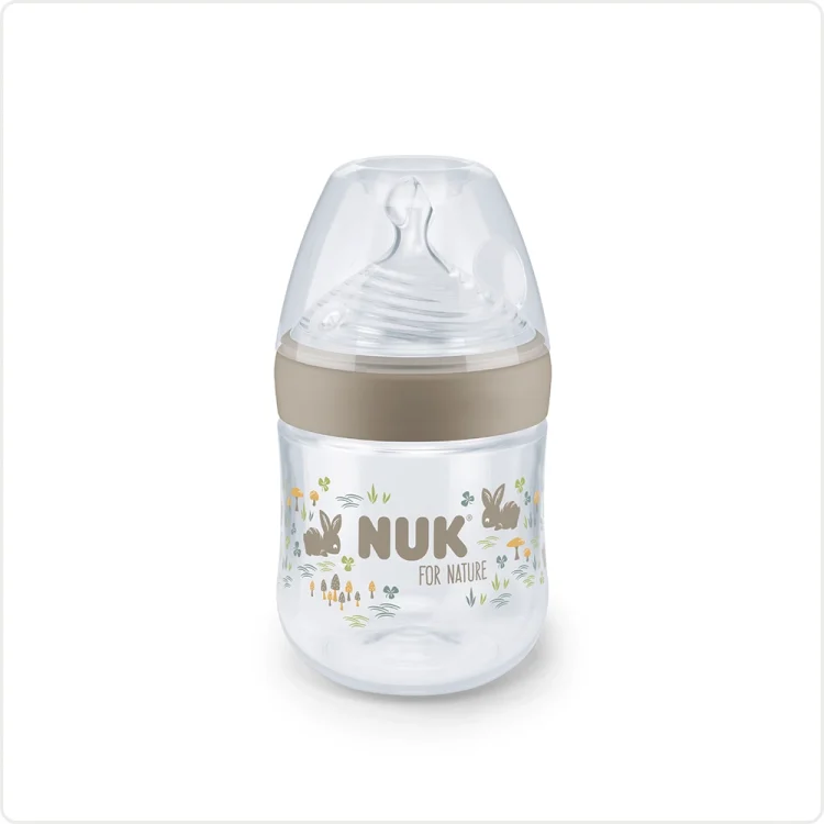Mamadera 150ml Nuk For Nature Tetina de silicona-Orificio S