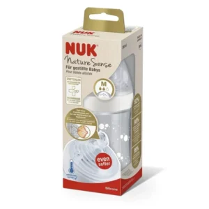 Mamadera línea Nature Sense Nuk - Talle M Blanco