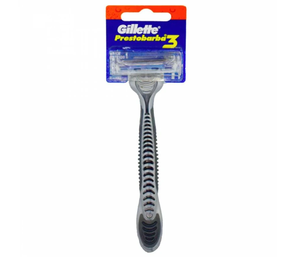 MAQUINA DE AFEITAR GILETTE PRESTOBARBA 3 HOJAS