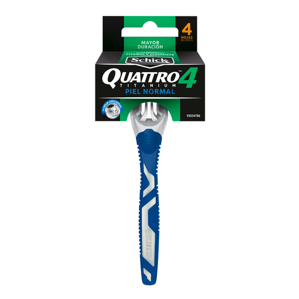 Maquina de afeitar SCHICK QUATTRO piel normal 4 hojas