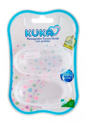 Masajeador dental de silicona Kuka con protector