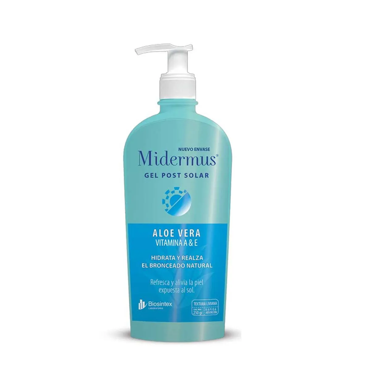 Midermus Ps Post Solar Gel Refrescante Con Aloe Vera 250g