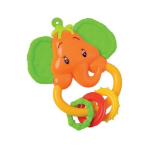 Mordillo con sonajero elefante KUKA