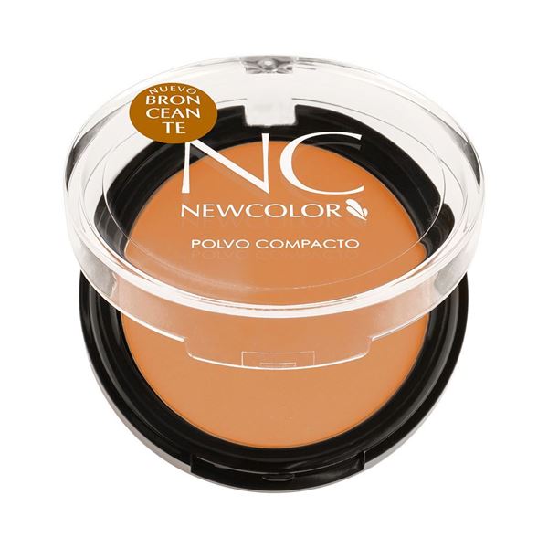 NEWCOLOR - POLVO COMPACTO - BRONCEANTE - DORADO