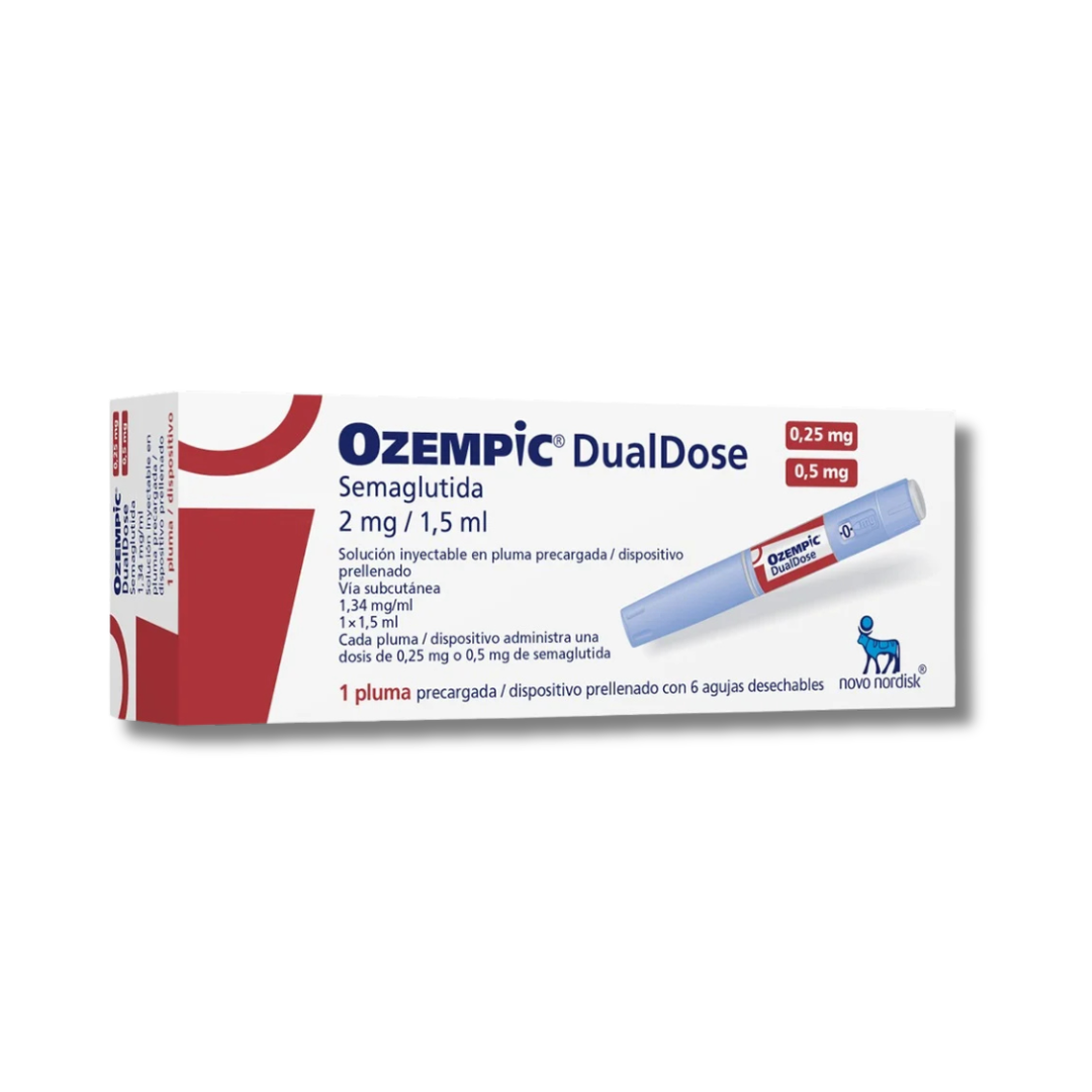 Ozempic Dualdose 2mg/ 1,5ml Solución inyectable (Diabetes tipo 2)