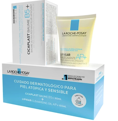 Pack La Roche-Posay Bálsamo Cicaplast Baume B5 100ml + Limpiador Lipikar AP+ Cleansing Oil 100ml