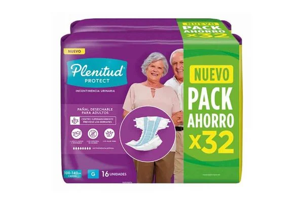 Pañal Plenitud Adulto Protect Grande x 32 Unidades