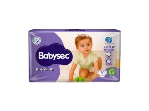 Pañales Babysec Premium G 30 Unidades