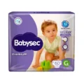 Pañales Babysec Premium G 60 Unidades