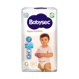 Pañales Babysec Super Premium G 88 Unidades