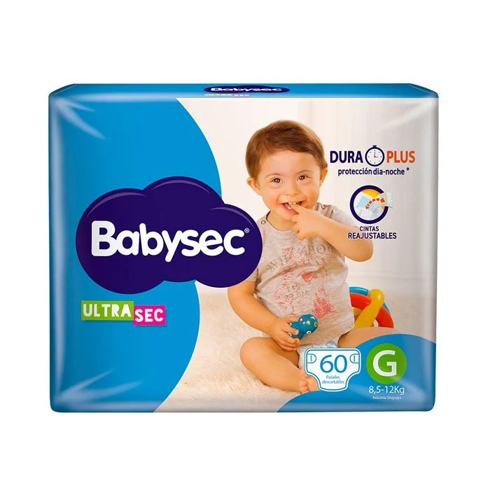 Pañales Babysec Ultra Sec G 60 Unidades