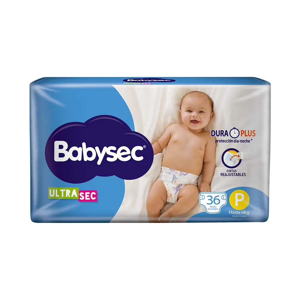 Pañales Babysec Ultra Sec P 36 Unidades