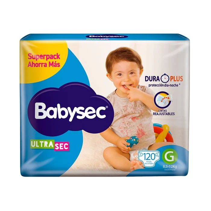 Pañales Babysec Ultra Super G 120 Unidades