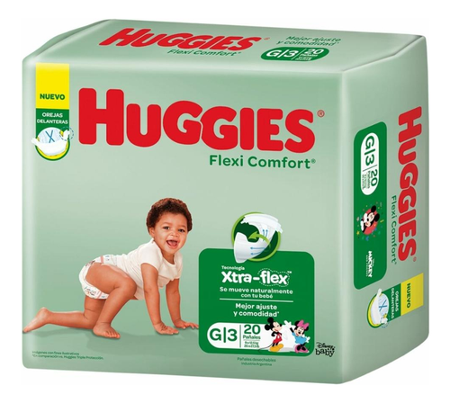Pañales Huggies Flexi Comfort G x20