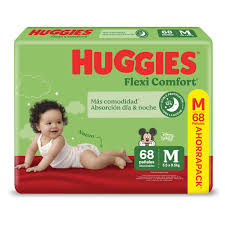 Pañales Huggies Flexi Comfort M X 68