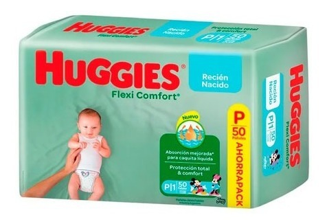 Pañales Huggies Flexi Comfort P x50