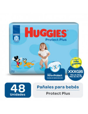 Pañales Huggies Protect Plus XXXG x48