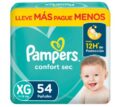 Pañales Pampers Confort Sec Xg 54 Unidades