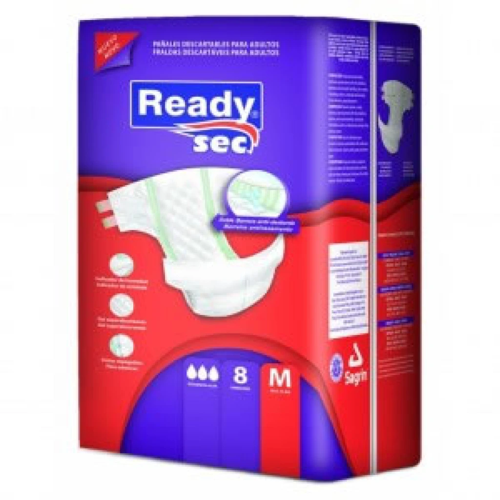 Pañales Para Adultos Readysec M 8 Unidades