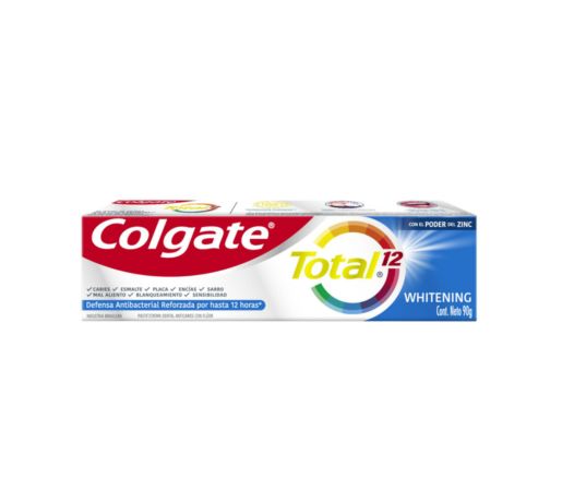 Pasta De Dientes Colgate Total 12 Blanqueadora 90 G