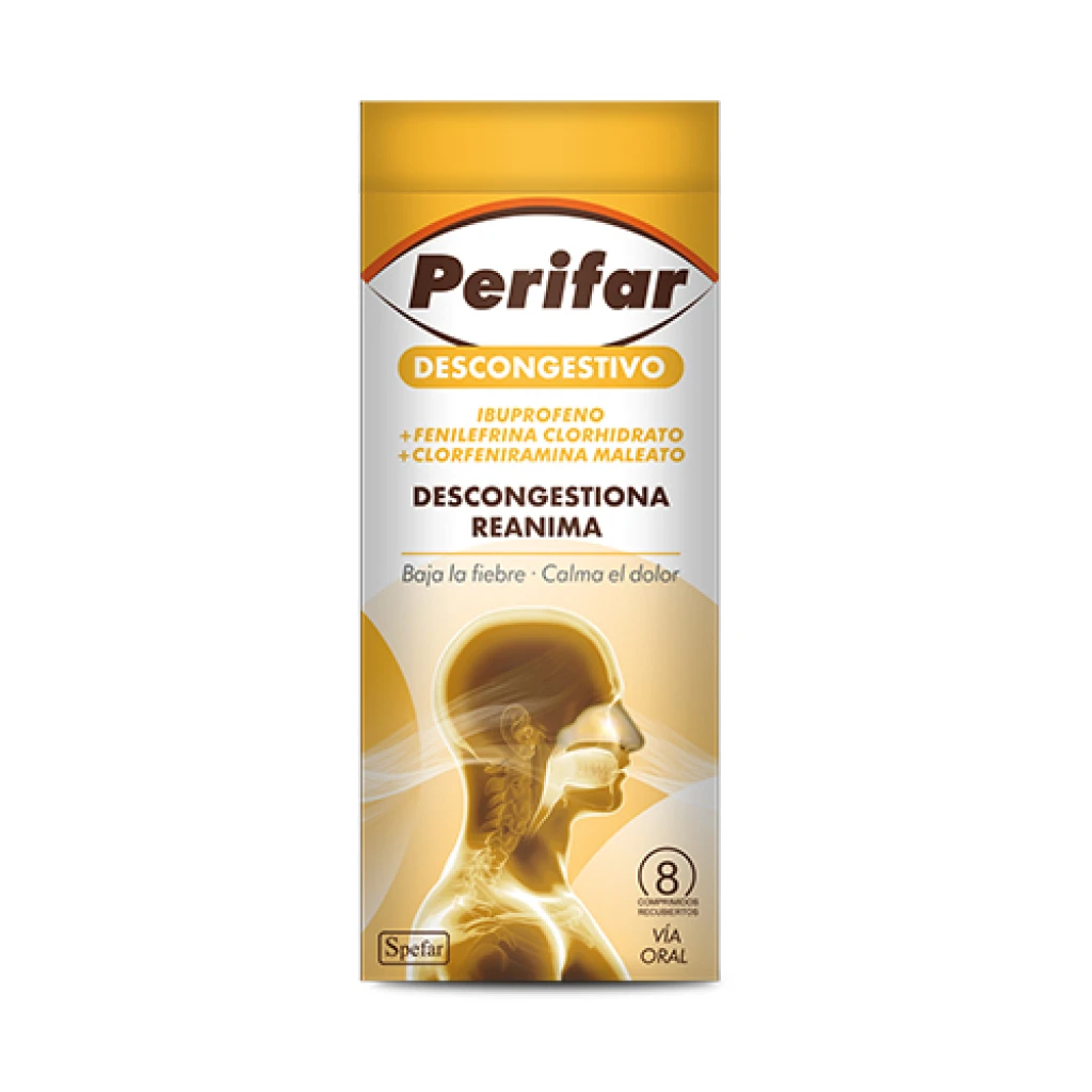 PERIFAR DESCONGESTIVO X8 COMPRIMIDOS