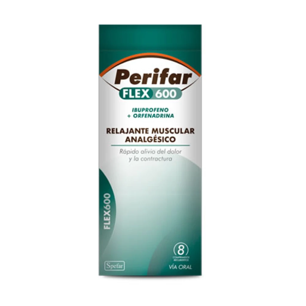 PERIFAR FLEX 600 MG X8 COMPRIMIDOS