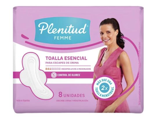PLENITUD FEM. TOALLA ESCENCIAL ALAS X8