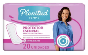 Plenitud Femme Protector Esencial X20. Incontinencia Leve