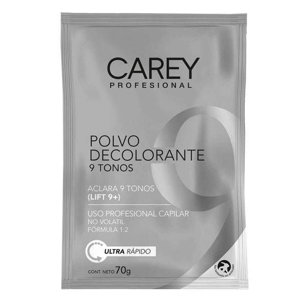 Polvo Decolorante Carey 9 Tonos 70g