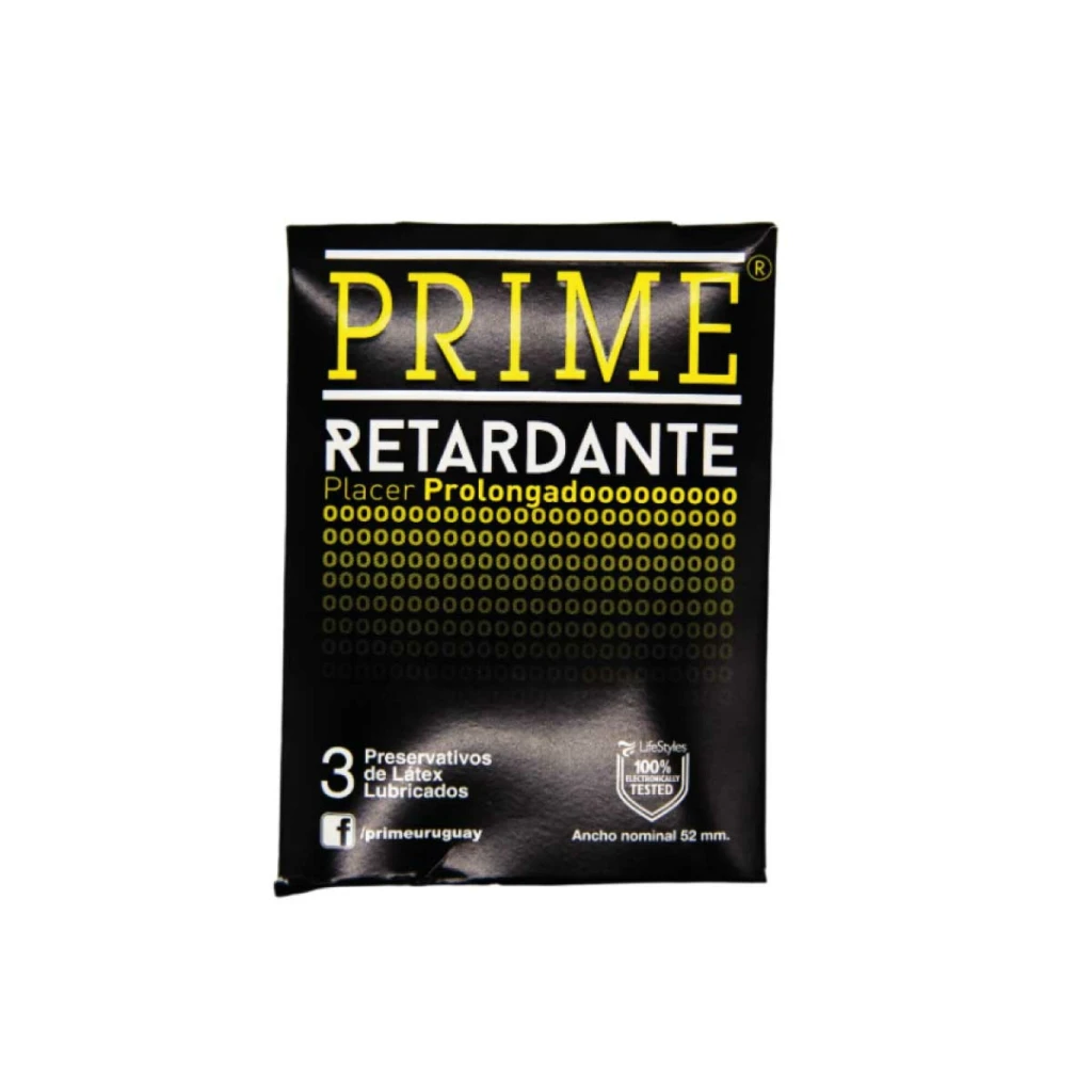 PRESERVATIVOS PRIME Retardante x 3