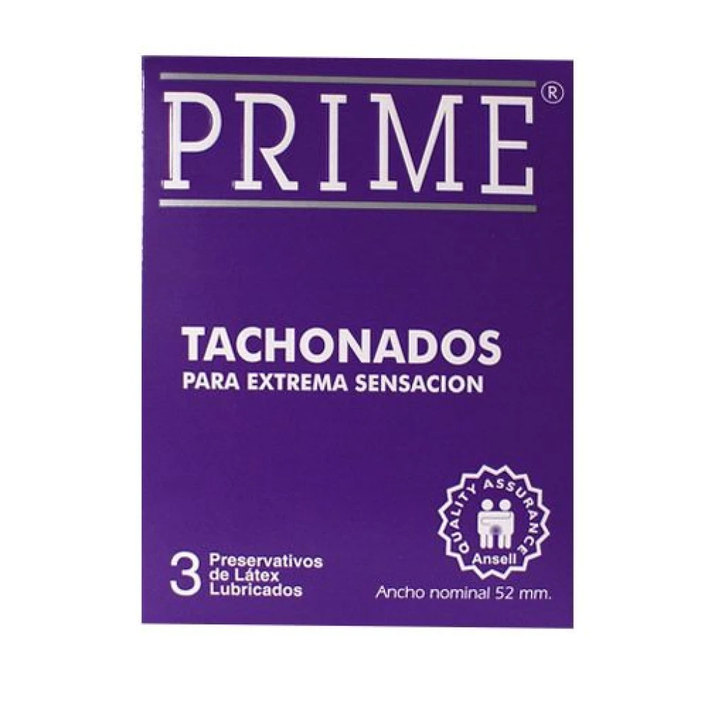 PRESERVATIVOS PRIME TACHONADOS X3