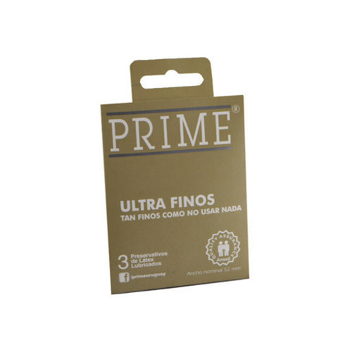 Preservativos Prime Ultrafino 3 Unidades
