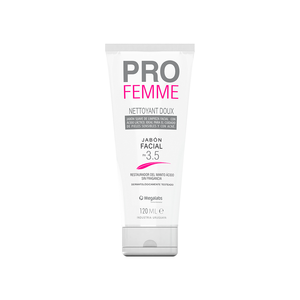 Pro Femme Jabon Facial Con Acido Lactico 120ml