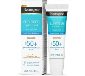 Protector Solar Facial Neutrogena Sun Fresh Hydro Boost Tono 2.0 Fps50 40 Ml