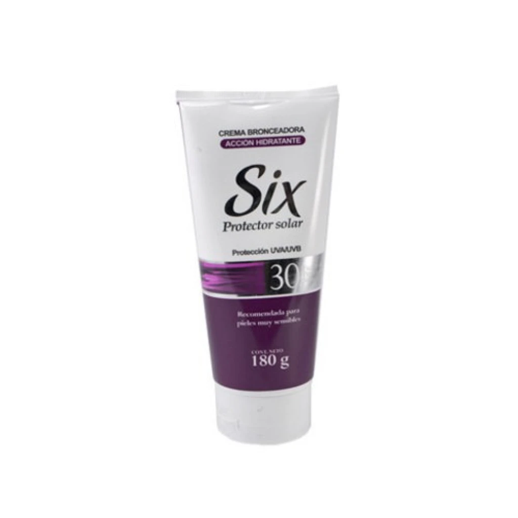 PROTECTOR SOLAR SIX EN CREMA F30 180 GR