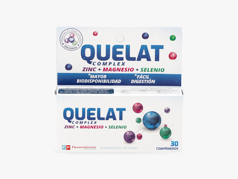 Quelat Complex Suplemento Framingham Pharma x 30 unidades
