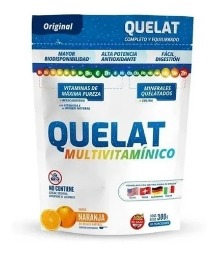 Quelat Multivitaminico sabor naranja 300 gr
