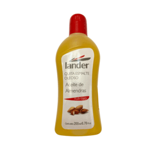 Quita Esmalte Oleoso Aceite de Almendras LANDER 200ml