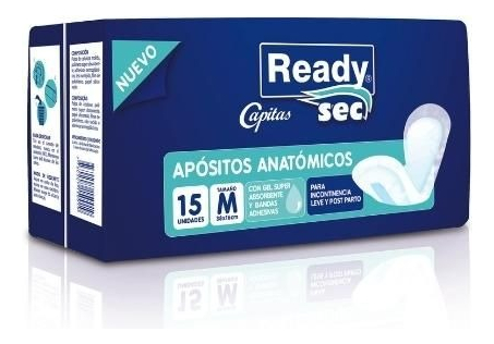 Ready Sec Capitas Apositos M 15 Unidades