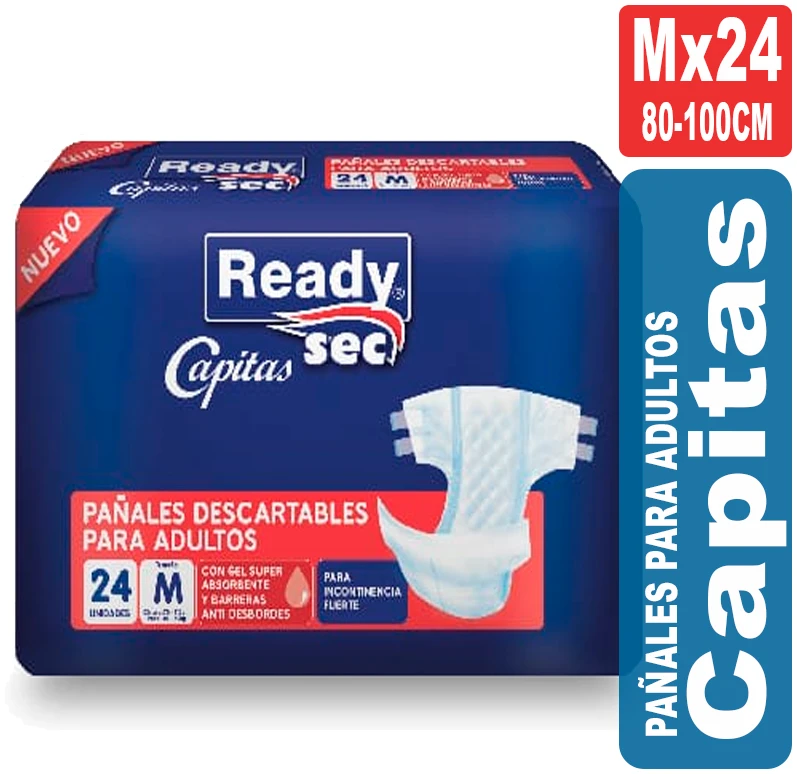 Ready Sec Capitas Pañal M X 24