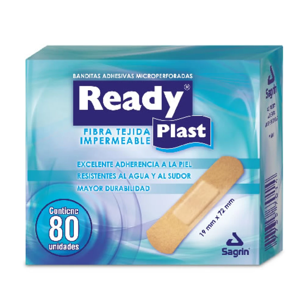 READYPLAST CURITAS CAJA X80 UNIDADES