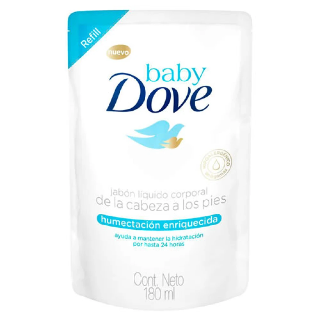 REPUESTO JABÓN LÍQUIDO BABY DOVE H.ENRIQUECIDA 180 ML