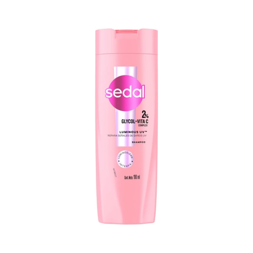 SEDAL SHAMPOO LUMINOUS UV GLYCOL + VITAMINA C 180ml