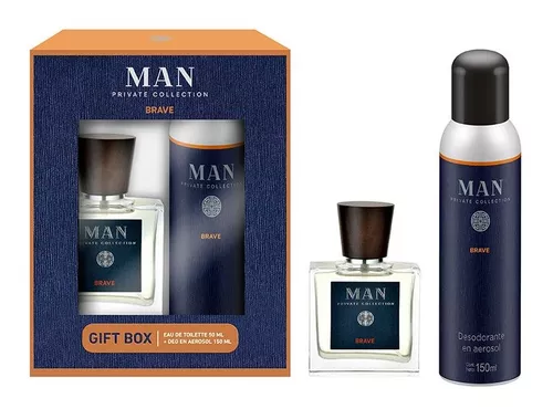Set Man Private Collection Edt 50 Ml + Deo 150 Ml Brave