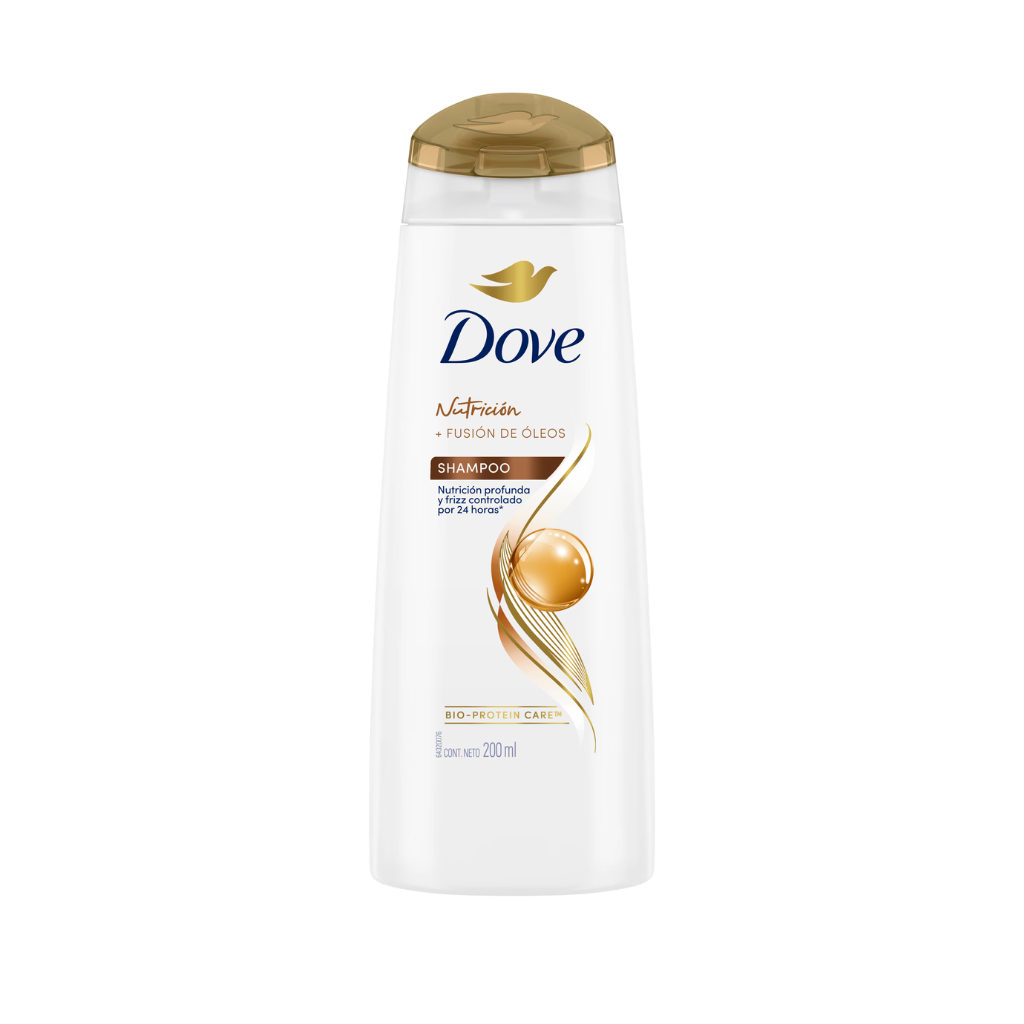 Shampoo DOVE Nutrición + Fusión de Óleos 200ml