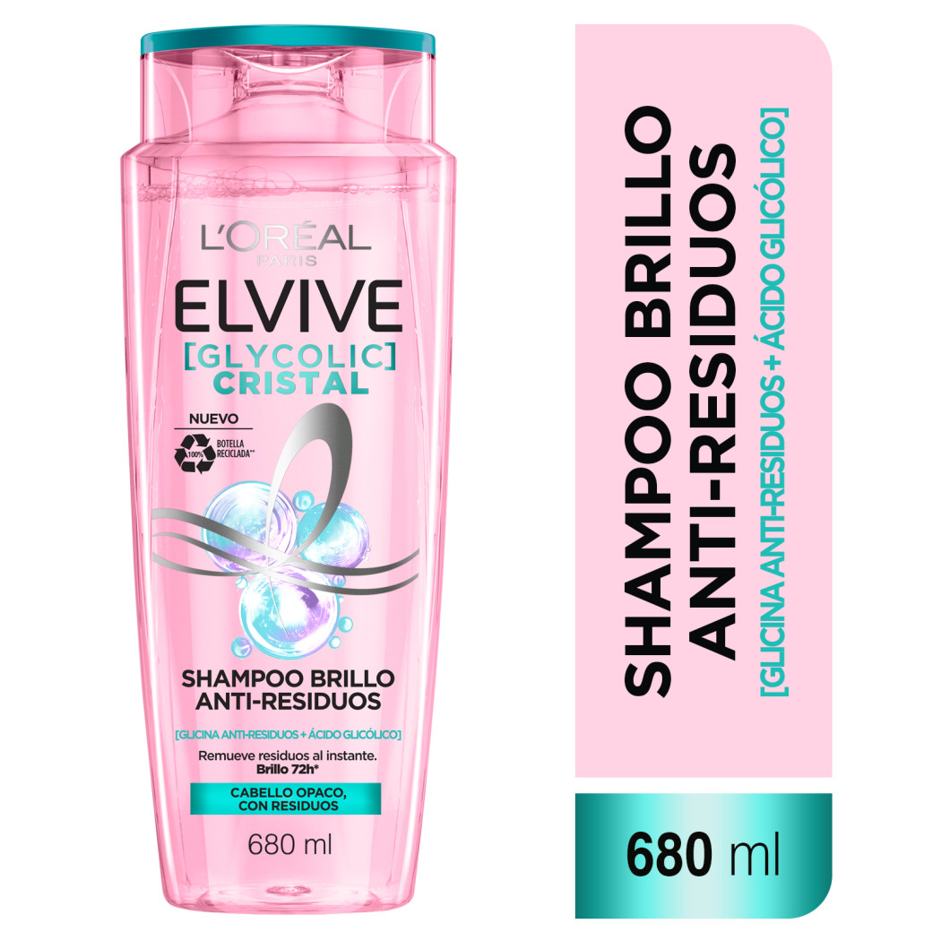 SHAMPOO ELVIVE GYCOLIC CRISTAL 680 ML