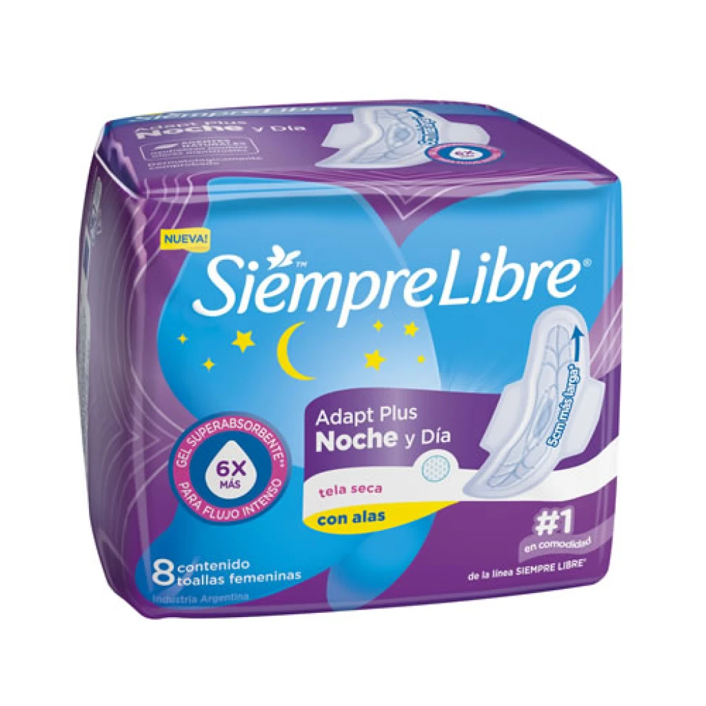 SIEMPRE LIBRE NOCTURNA C/ALAS X8