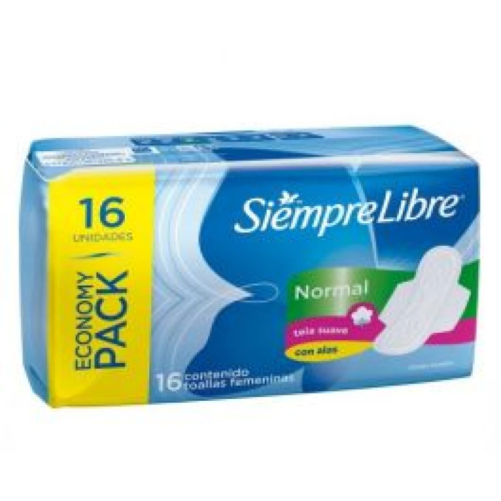 SIEMPRE LIBRE NORMAL C/ALAS SECA X16